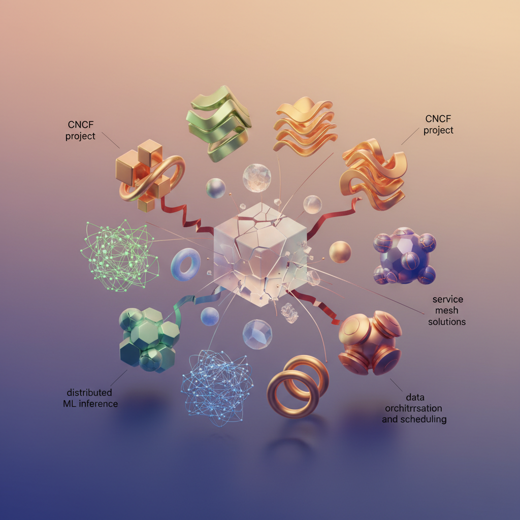 Visual: Multi-cluster ML inference architecture overview