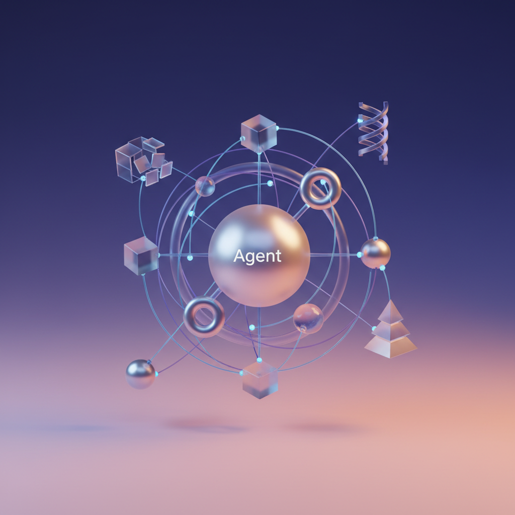 Visual: Agent-tool interaction loop showing decision-making and execution cycles