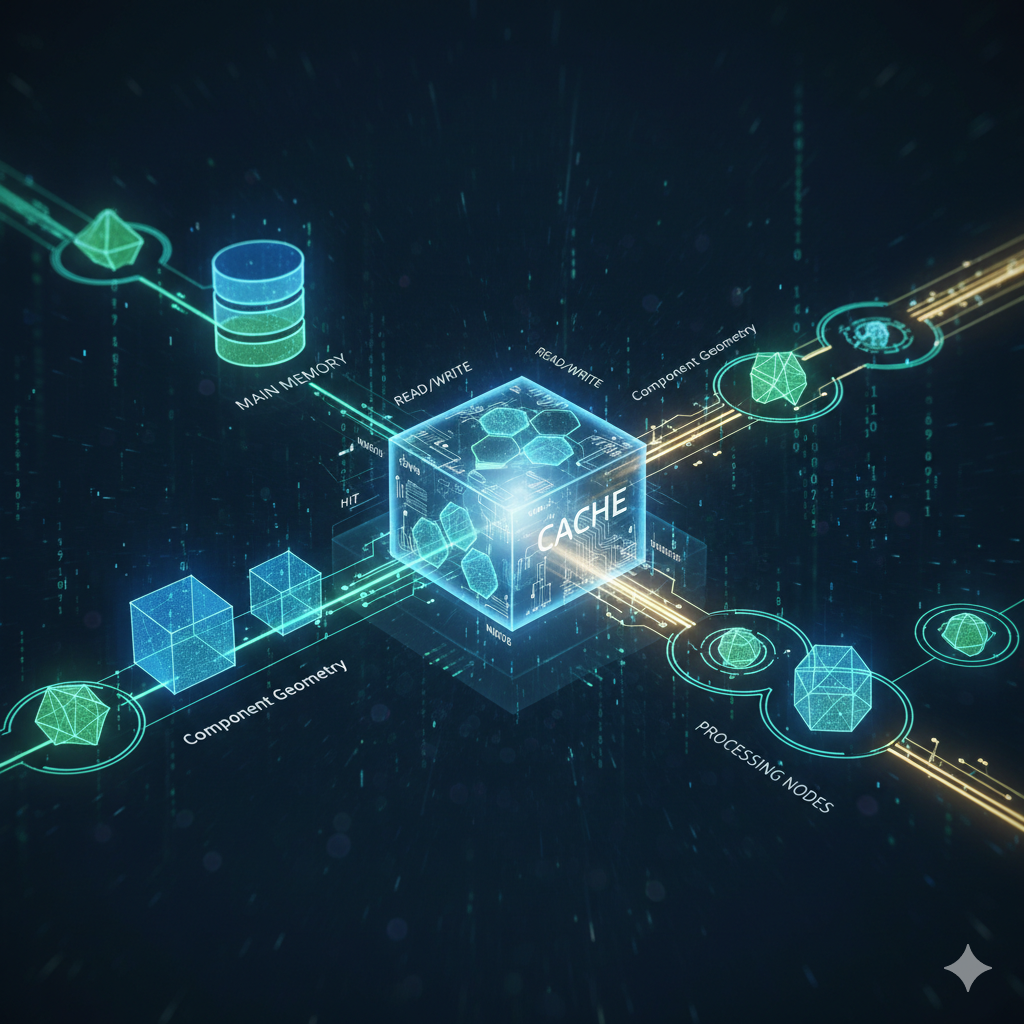 Component registry architecture showing unified access to multiple CAD libraries