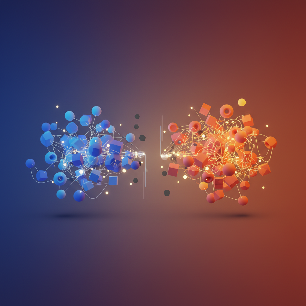 Visual: Control plane makes decisions while data plane executes them independently