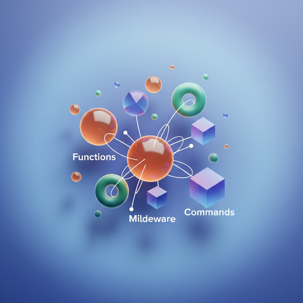 Visual: Functions as commands architecture
