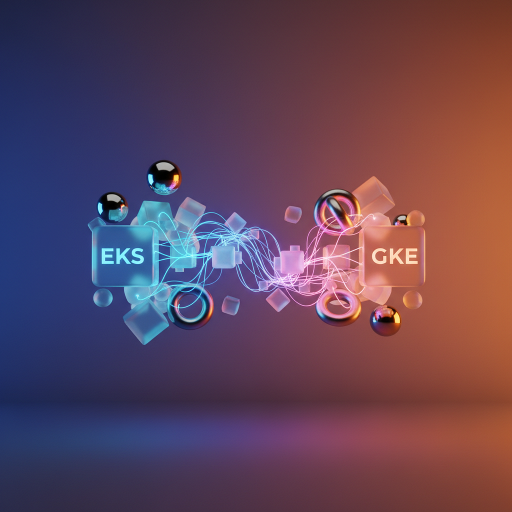 Visual: EKS to GKE component mapping