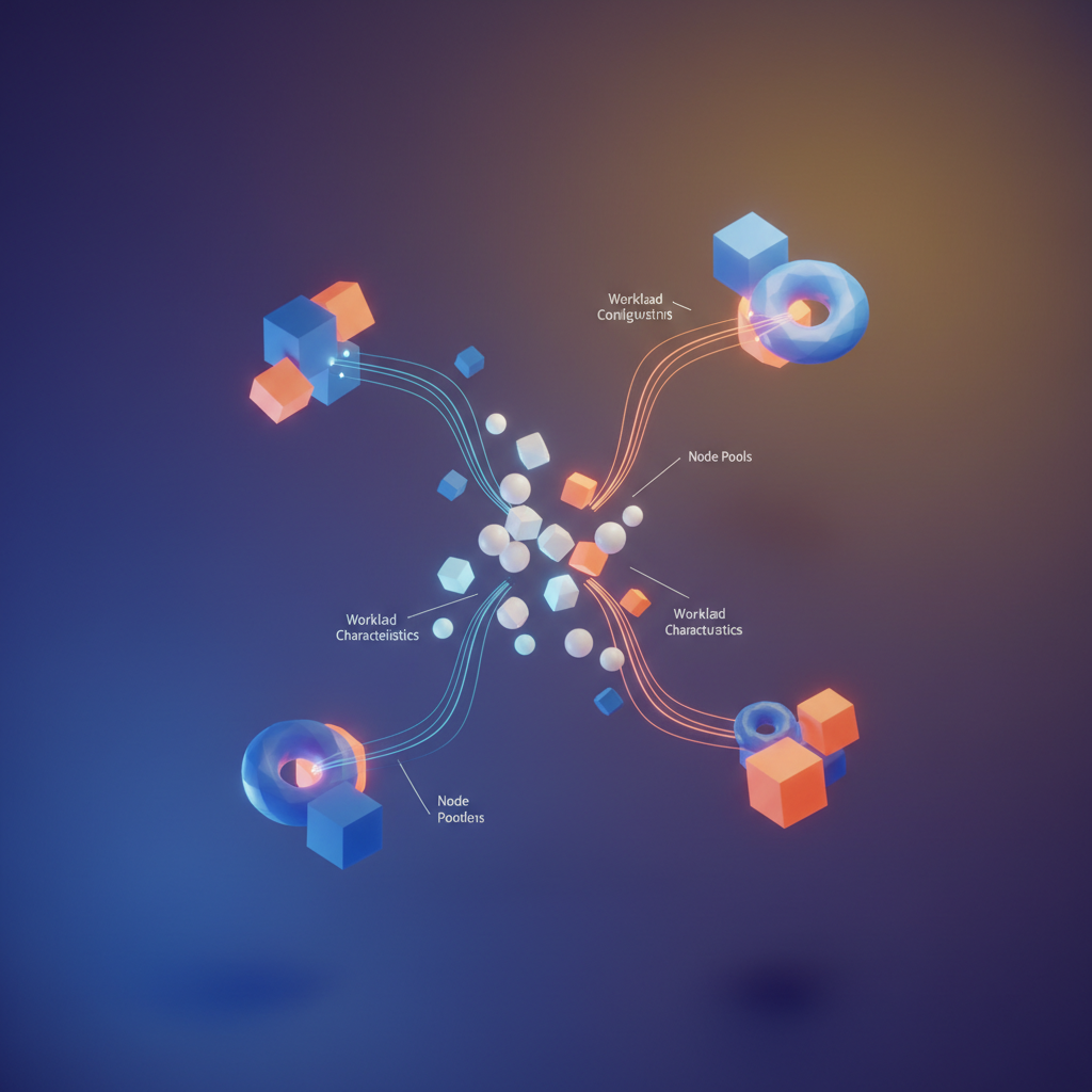 Visual: Pod scheduling flow across node types