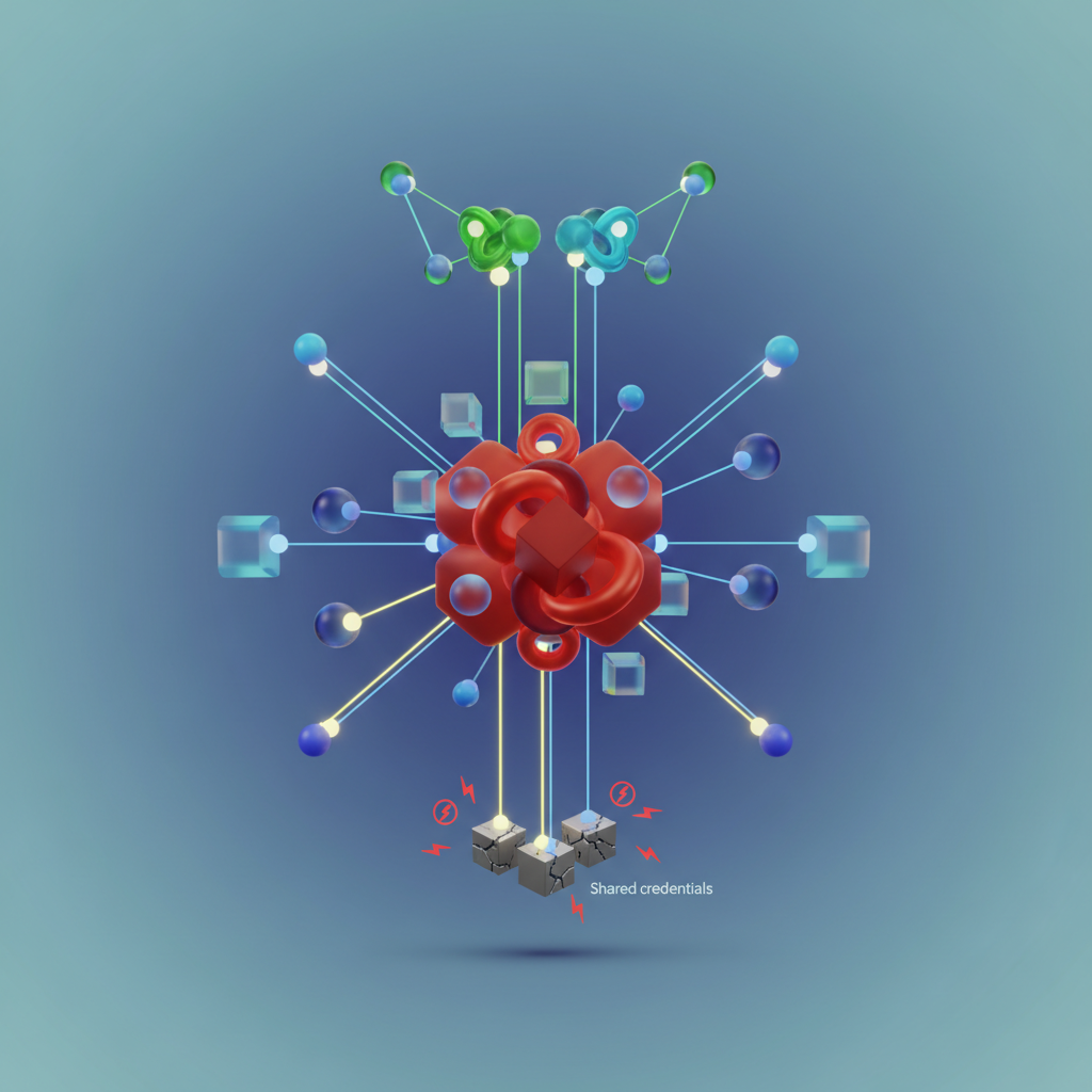 Visual: Diagram showing multiple pods on a node sharing the same IAM role permissions