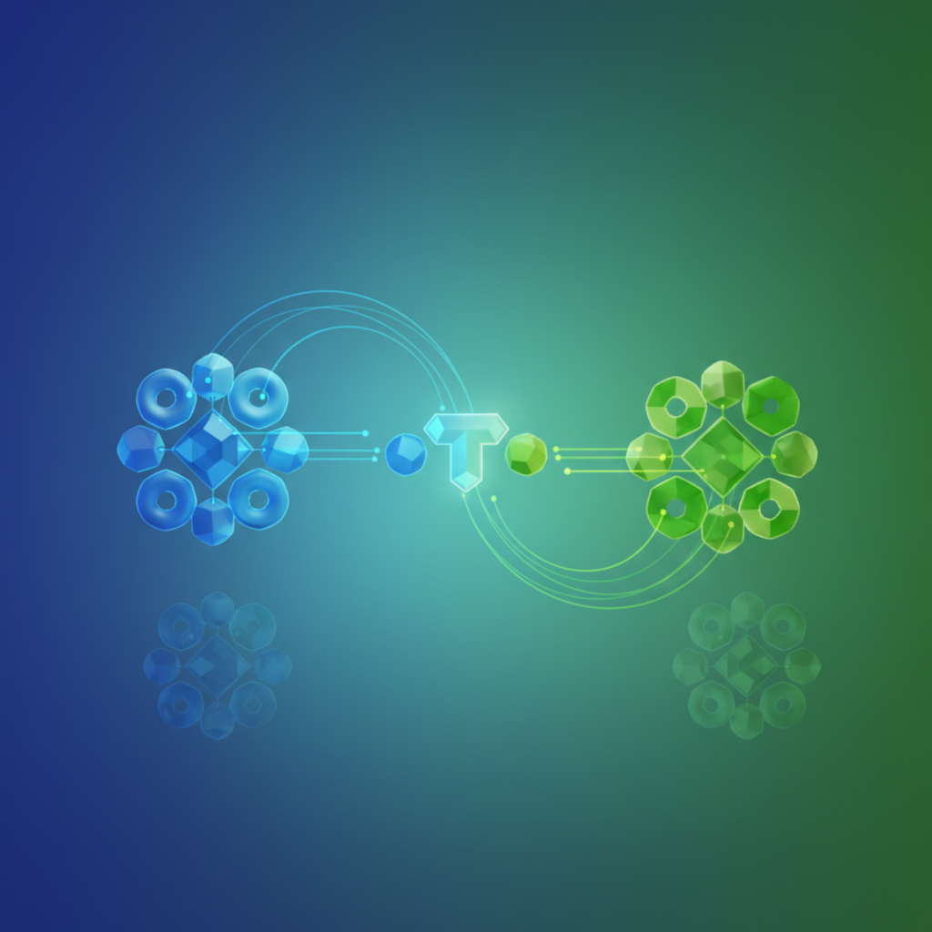 Visual: Blue-green node group migration workflow